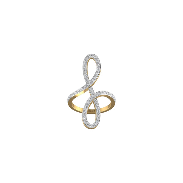 Item | Buy Oiza Infinie Pave Diamond Ring in 18K Gold | SPOP Enterprise Global
